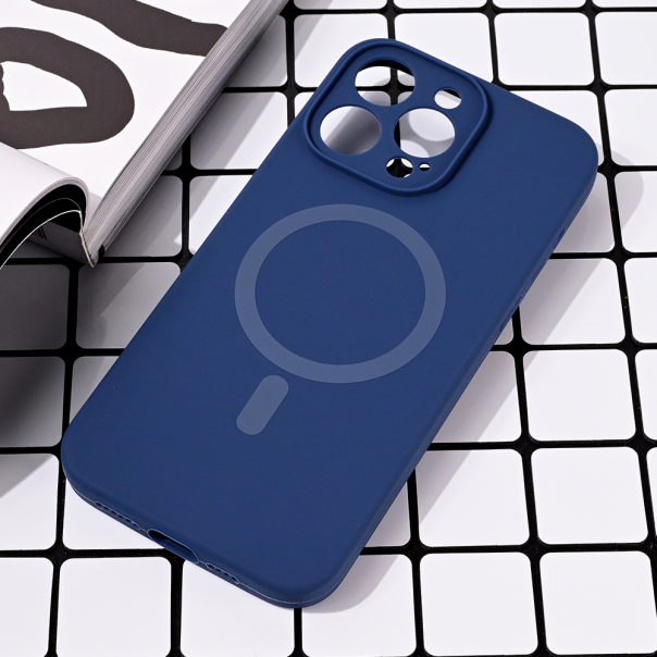 Maska za iPhone 15 Pro Max 6.7 Magsafe Pure color plava - 216634