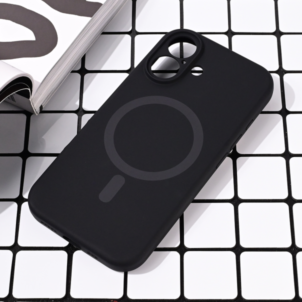 Torbica Magsafe Pure color za iPhone 16 6.1 crna - 216637