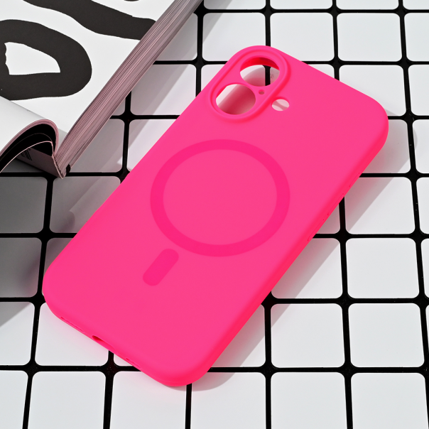 Torbica Magsafe Pure color za iPhone 16 6.1 pink - 216639