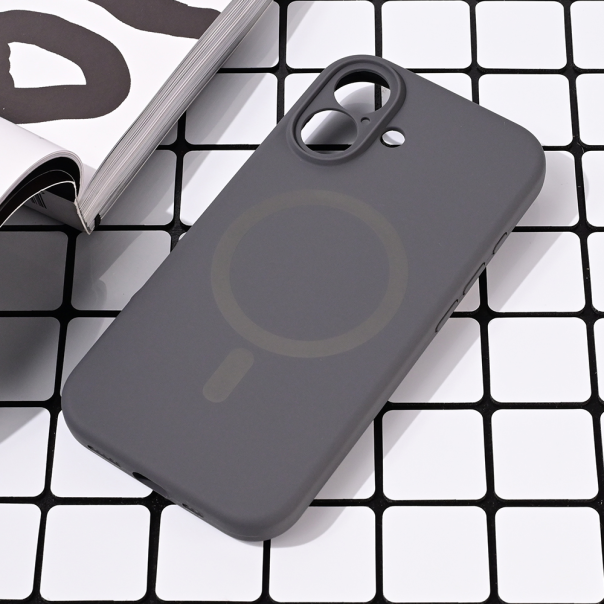 Torbica Magsafe Pure color za iPhone 16 6.1 siva - 216642