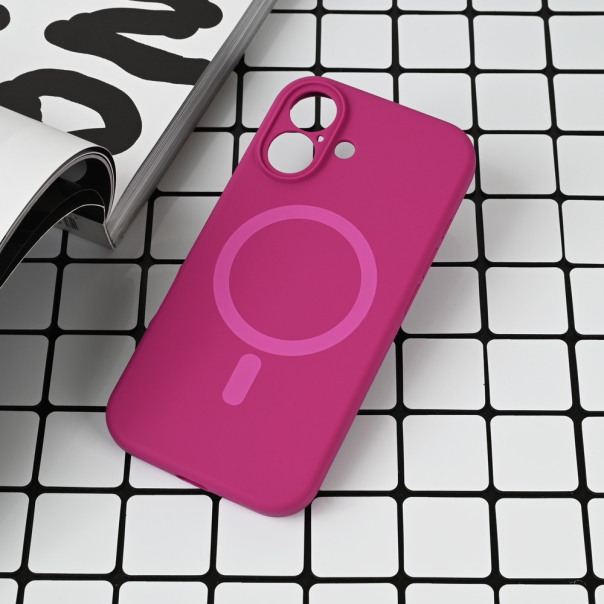 Maska za iPhone 16 6.1 Magsafe Pure color tamno pink - 221688