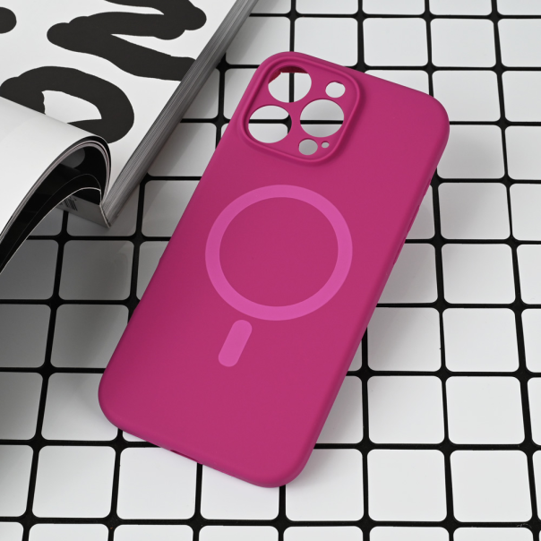 Maska za iPhone 16 Pro Max 6.9 Magsafe Pure color tamno pink - 221692