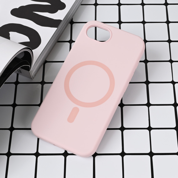 Maska za iPhone 16e Magsafe Pure color roze - 221695