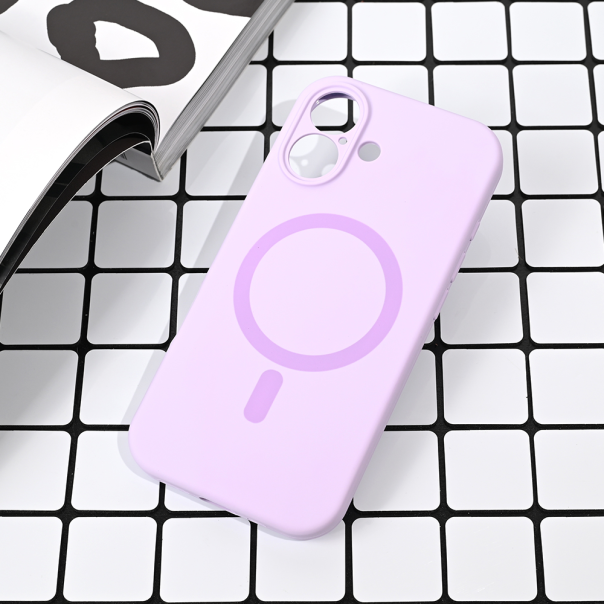Maska za iPhone 17 63 Magsafe Pure color lila - 223354