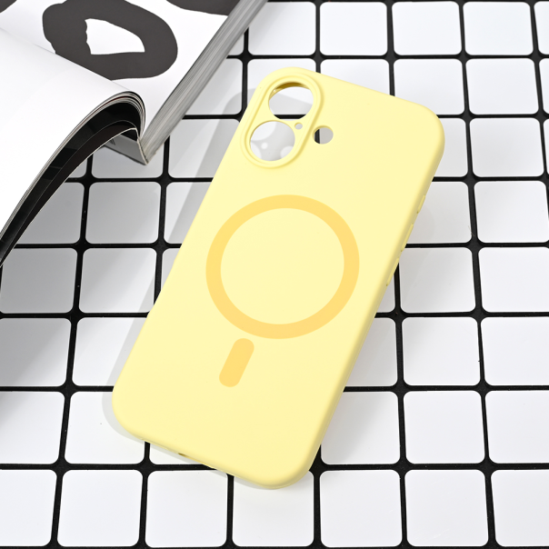 Maska za iPhone 17 63 Magsafe Pure color žuta - 223362