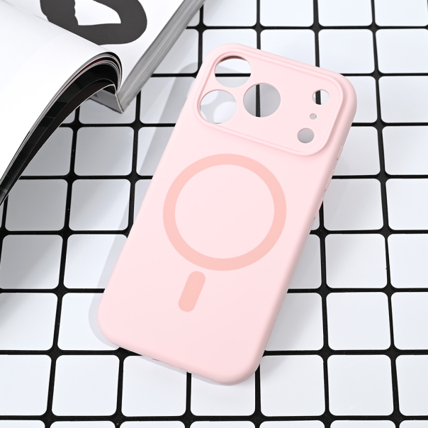 Maska za iPhone 17 Pro 63 Magsafe Pure color roze - 223371