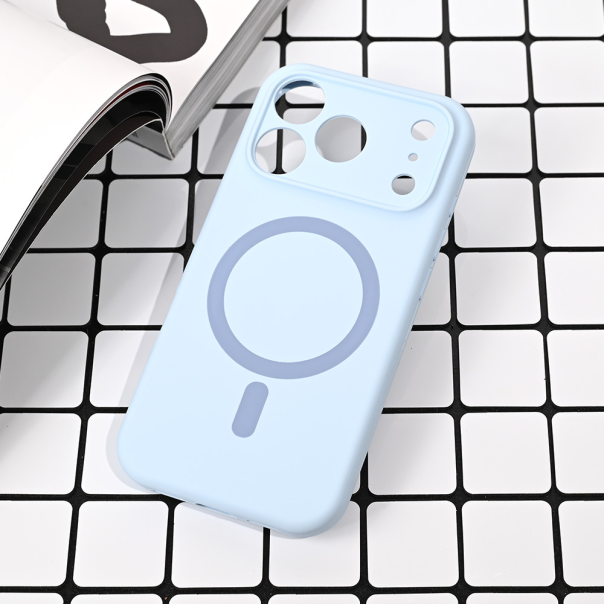 Maska za iPhone 17 Pro 63 Magsafe Pure color svetlo plava - 223373