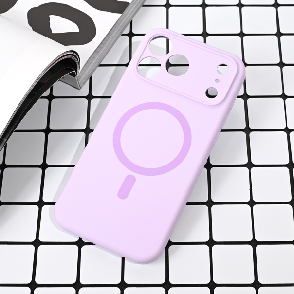 Maska za iPhone 17 Pro Max 69 Magsafe Pure color lila - 223377