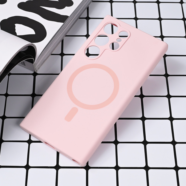 Torbica Magsafe Pure color za Samsung S928B Galaxy S24 Ultra roze - 219923