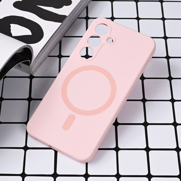 Maska za Samsung Galaxy S25 Magsafe Pure color roze - 219908