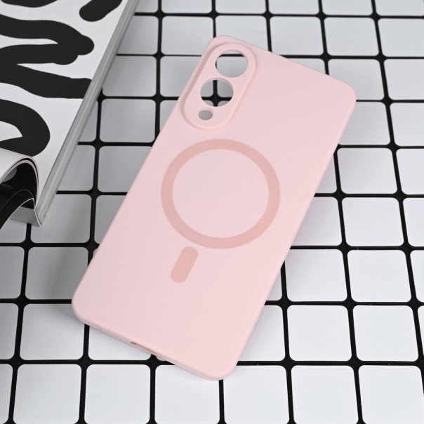 Maska za S25 Edge Magsafe Pure color za Samsung S937B Galaxy roze - 222484