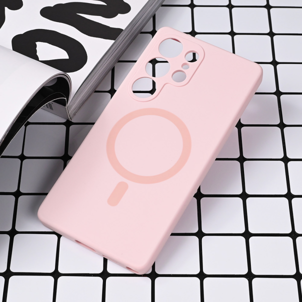 Maska za Samsung Galaxy S25 Ultra Magsafe Pure color roze - 219913