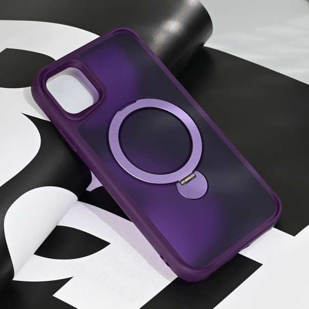 Maska za iPhone 11 6.1 Magsafe Ring Stand ljubičasta - 216956