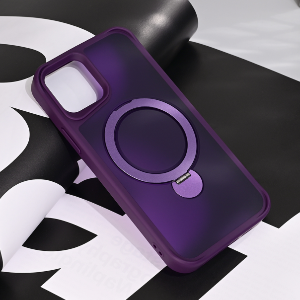 Torbica Magsafe Ring Stand za iPhone 12 6.1 ljubicasta - 216960