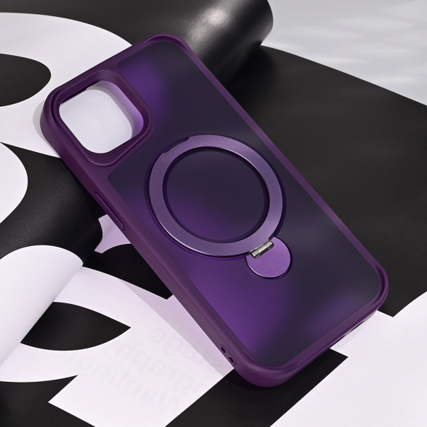 Torbica Magsafe Ring Stand za iPhone 15 6.1 ljubicasta - 216973