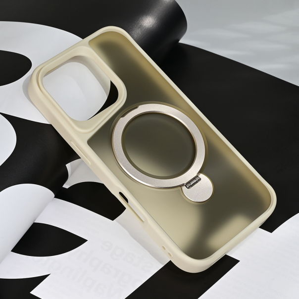 Torbica Magsafe Ring Stand za iPhone 16 Pro 6.3 krem - 216986