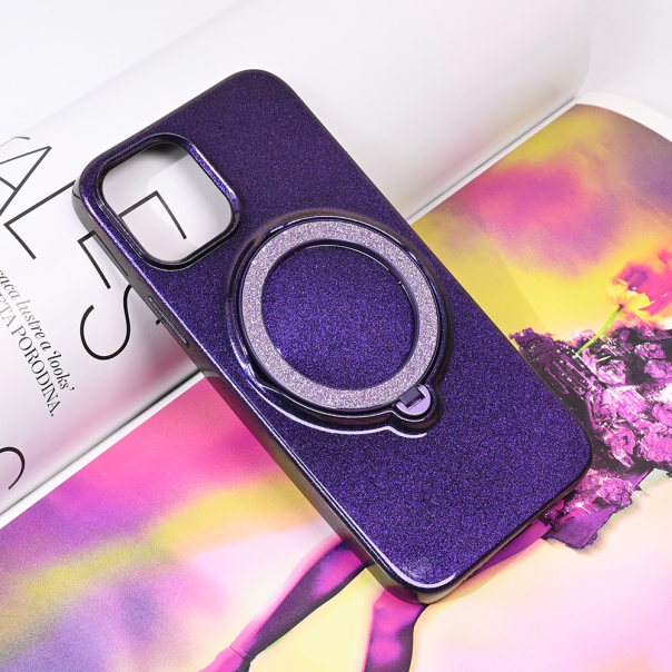 Maska za iPhone 12 6.1 Magsafe Ring ljubičasta - 215015