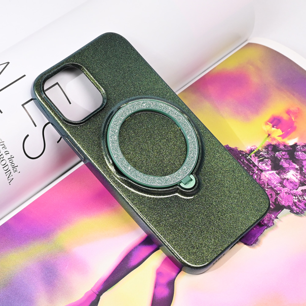 Maska za iPhone 12 6.1 Magsafe Ring zelena - 215018