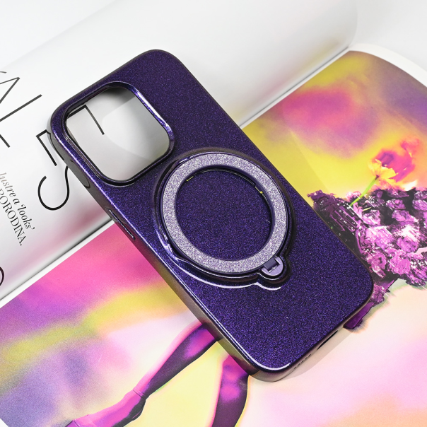 Maska za iPhone 13 Pro 6.1 Magsafe Ring ljubičasta - 215023-1