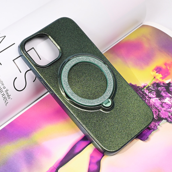 Maska za iPhone 14 6.1 Magsafe Ring zelena - 215030-1