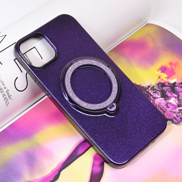 Maska za iPhone 15 Plus 6.7 Magsafe Ring ljubičasta - 215039