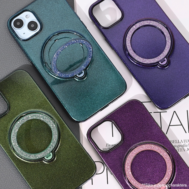 Maska za iPhone 15 Plus 6.7 Magsafe Ring plava - 215040