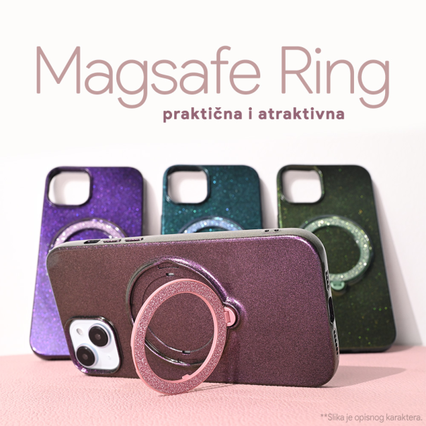 Maska za iPhone 15 Pro 6.1 Magsafe Ring zelena - 215046