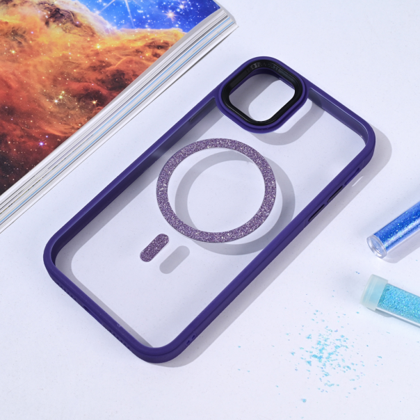 Maska za iPhone 11 6.1 Magsafe shining ljubičasta - 215697