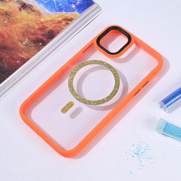 Maska za iPhone 11 6.1 narandžasto Magsafe shining - 215698