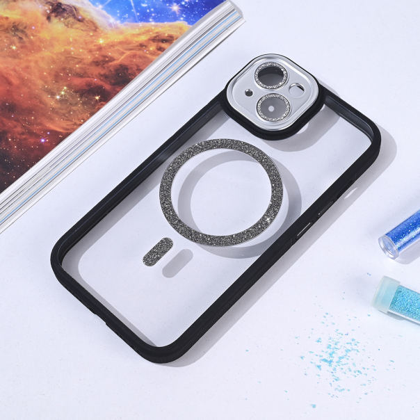 Torbica Magsafe shining za iPhone 14 6.1 crna - 215711