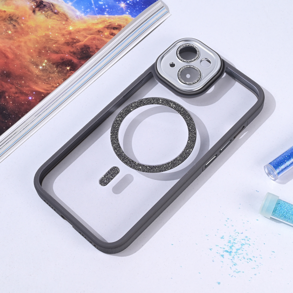 Torbica Magsafe shining za iPhone 14 6.1 siva - 215714