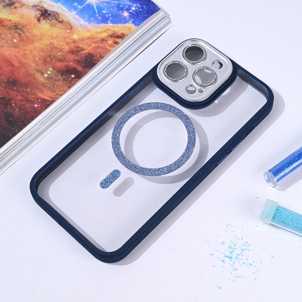 Torbica Magsafe shining za iPhone 15 Pro Max 6.7 tamno plava - 215737