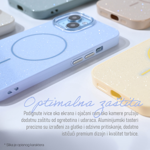 Maska za iPhone 16 Pro Max 6.9 Magsafe Sparkle Dust zlatna - 222586