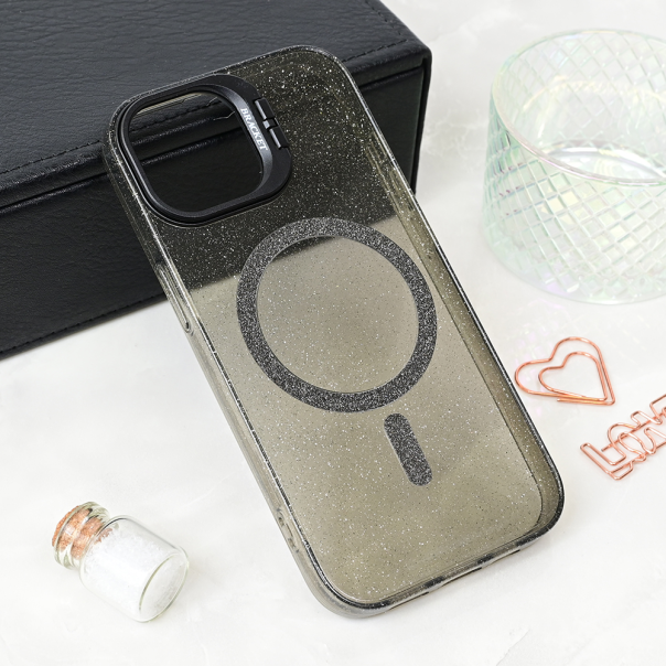 Torbica Magsafe Sparkle za iPhone 14 6.1 crna - 216916