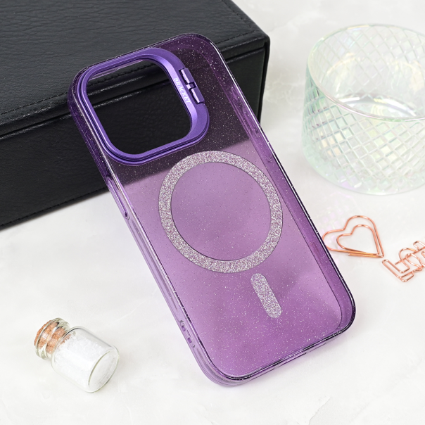 Torbica Magsafe Sparkle za iPhone 14 Pro 6.1 ljubicasta - 216921