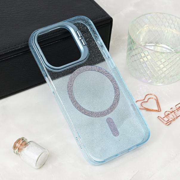 Torbica Magsafe Sparkle za iPhone 15 Pro 6.1 plava - 216931