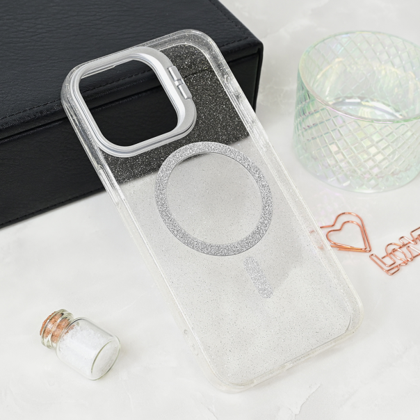 Maska za iPhone 15 Pro Max 6.7 transaprent Magsafe Sparkle - 216937