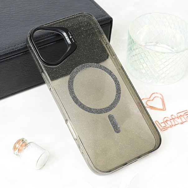 Maska za iPhone 16 Plus 6.7 Magsafe Sparkle crna - 216943