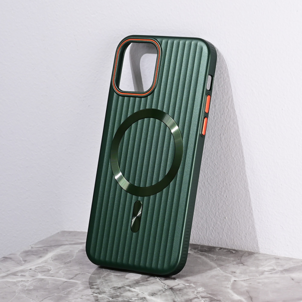 Torbica Magsafe Stripe za iPhone 12 6.1 zelena - 216435
