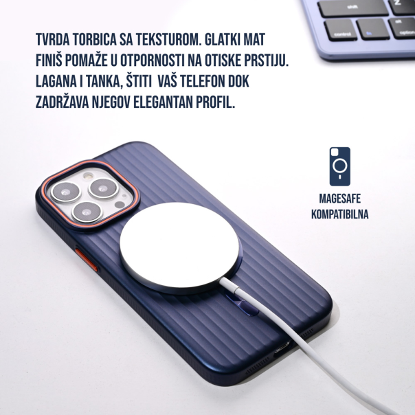 Torbica Magsafe Stripe za iPhone 12 6.1 zelena - 216435