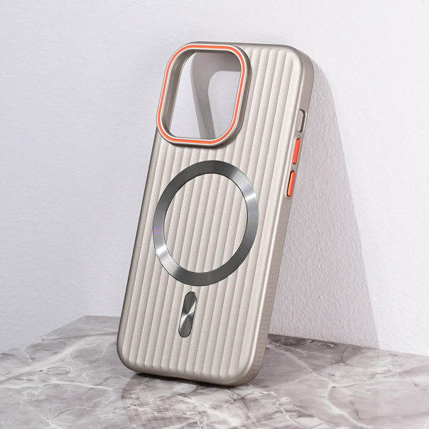 Torbica Magsafe Stripe za iPhone 13 Pro 6.1 siva - 216443