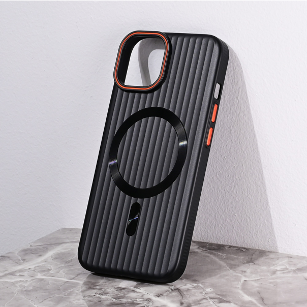 Torbica Magsafe Stripe za iPhone 14 6.1 crna - 216448