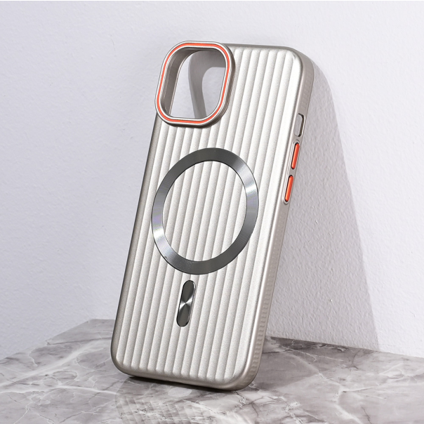 Torbica Magsafe Stripe za iPhone 15 6.1 siva - 216459