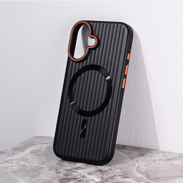 Torbica Magsafe Stripe za iPhone 16 6.1 crna - 216468