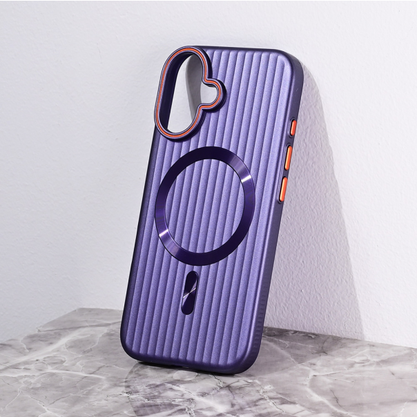 Torbica Magsafe Stripe za iPhone 16 6.1 ljubicasta - 216469