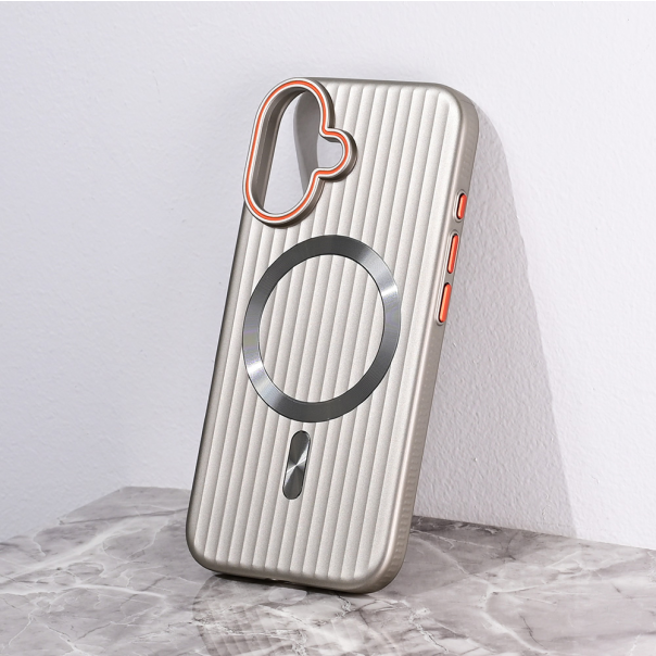 Maska za iPhone 16 6.1 Magsafe Stripe siva - 216471