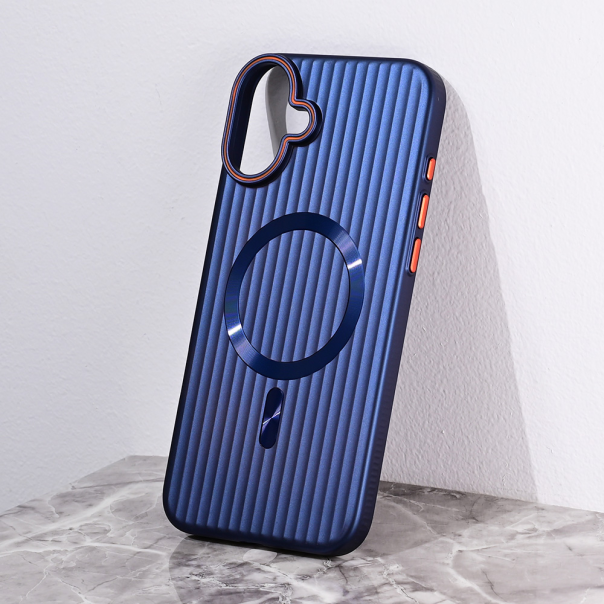 Maska za iPhone 16 Plus 6.7 Magsafe Stripe plava - 216474