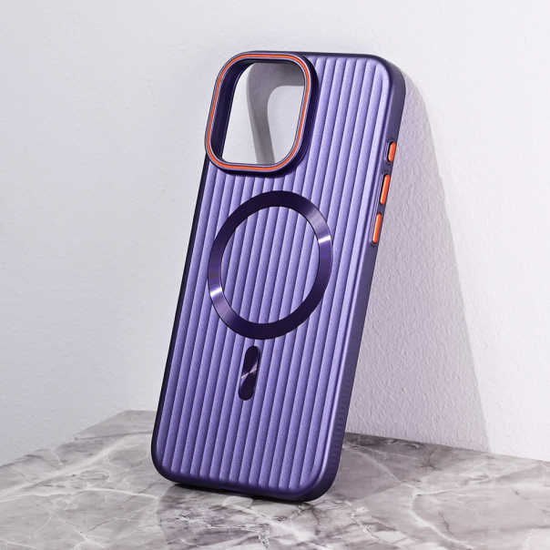 Maska za iPhone 16 Pro Max 6.9 Magsafe Stripe ljubičasta - 216480