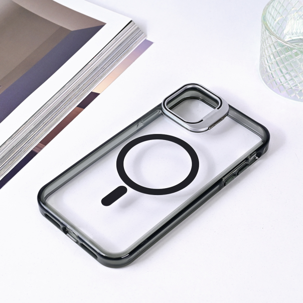 Torbica Magsafe transparent za iPhone 11 6.1 crna - 215904-1