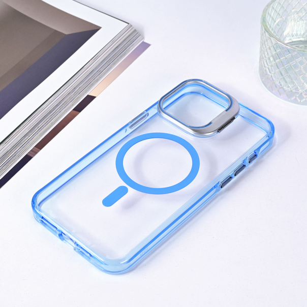 Torbica Magsafe transparent za iPhone 13 Pro Max 6.7 plava - 215920-1